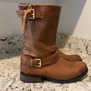 Steve Madden, 8.5 brown leather mid calf boot